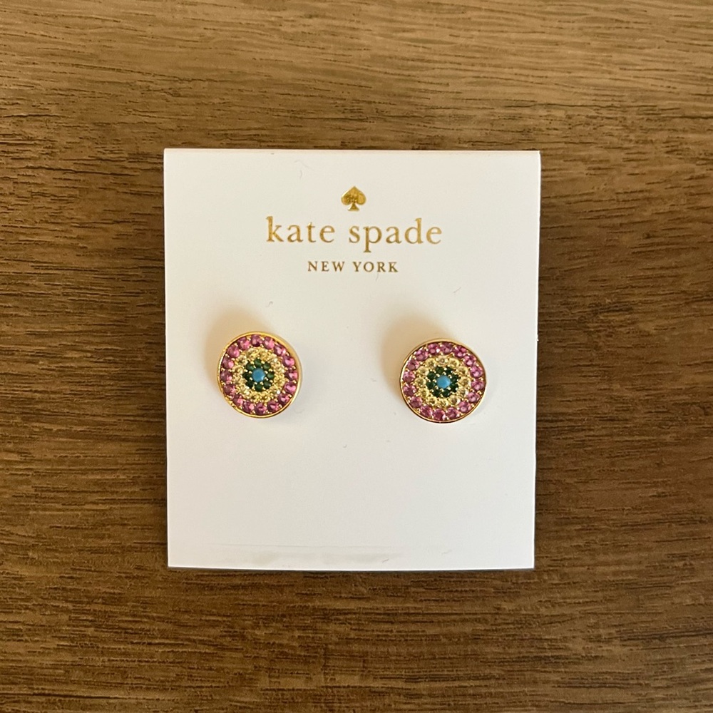 Kate Spade New York Pave Multi Color Studs